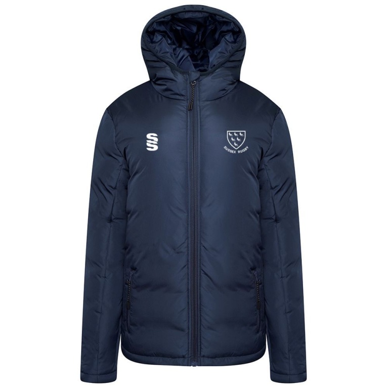 SUSSEX RUGBY CT MATCH JACKET NAVY